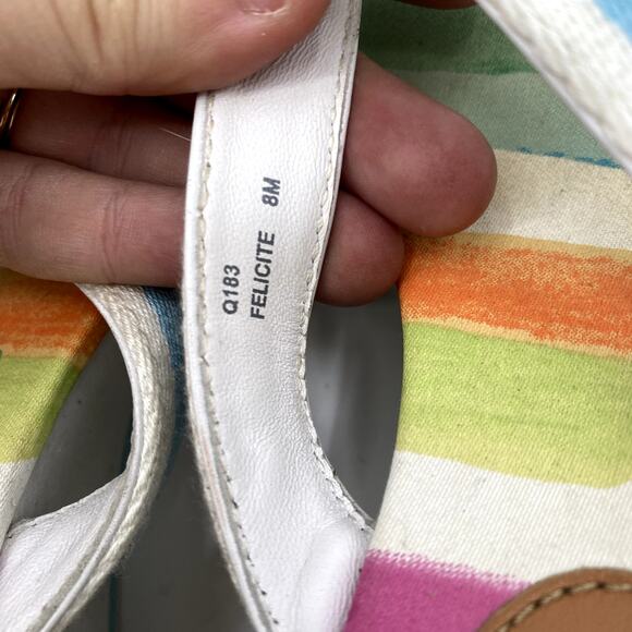 Coach Y2K Felicite Wedge Striped Sandal Flip Flops - Picture 5 of 6